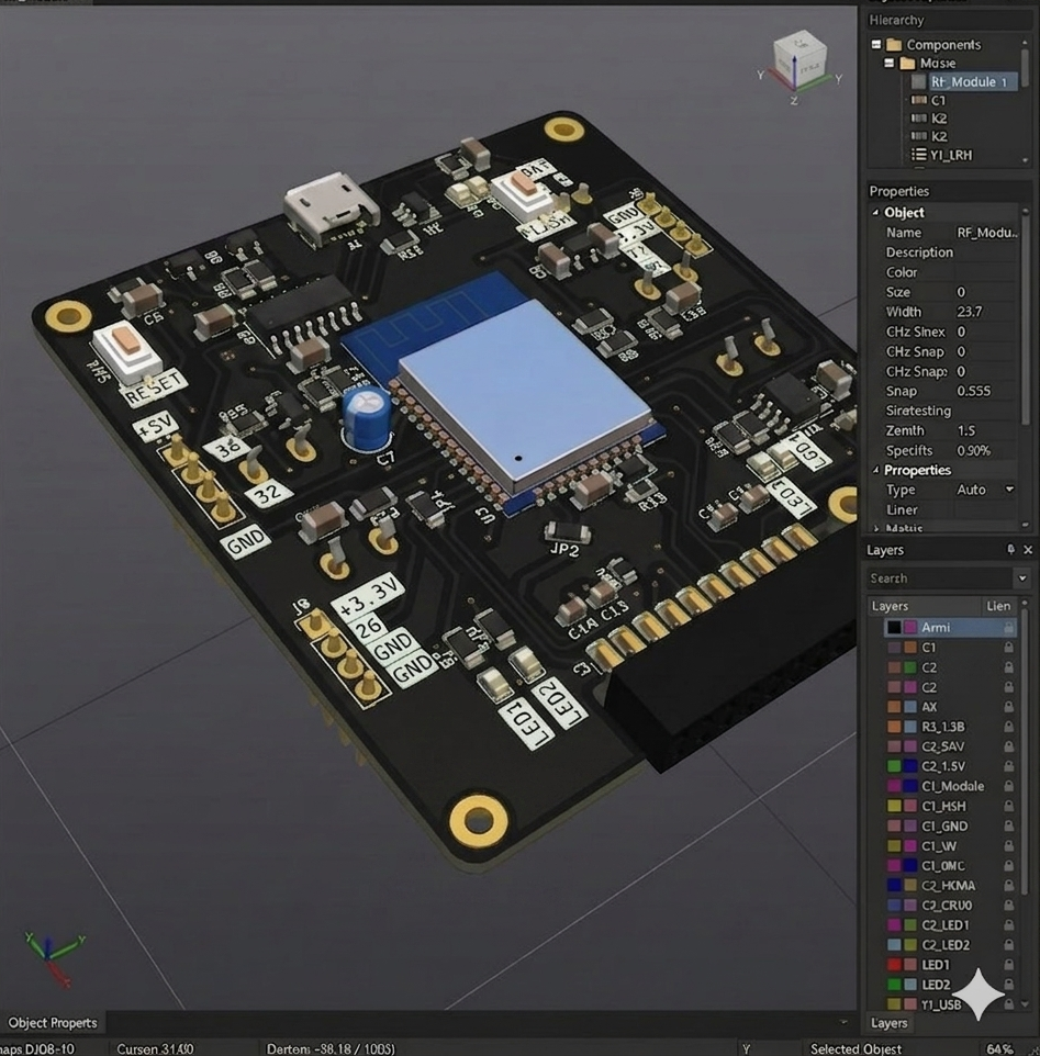 SMD PCB Bottom Layer